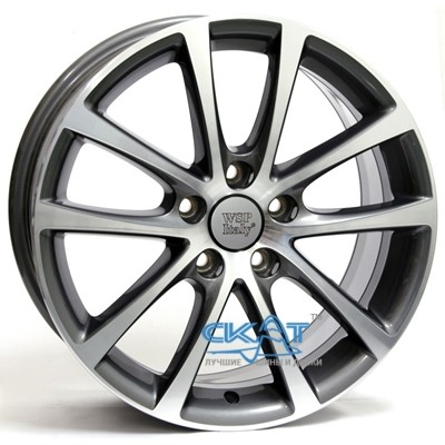 WSP Italy Volkswagen (W454) Eos Riace 8x18 5x112 ET44 DIA57,1 (anthracite polished)