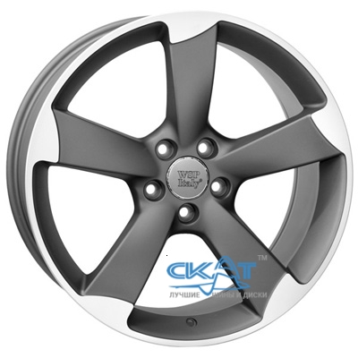 WSP Italy Audi (W567) Giasone 8x18 5x112 ET47 DIA66,6 (matt gun metal Polished)