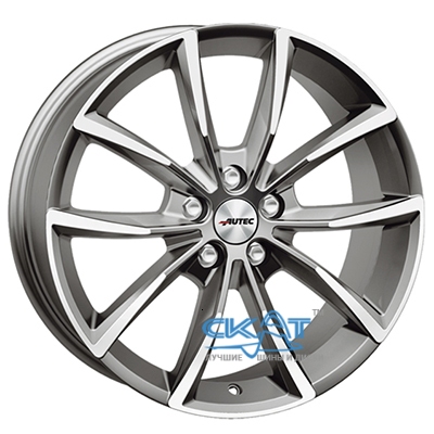 Autec Astana 7x17 5x100 ET51 DIA57,1 (titan silver polished)