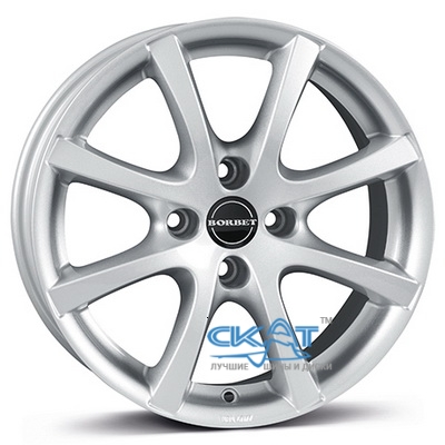 Borbet LV4 6,5x15 4x100 ET40 DIA64,1 (crystal silver)