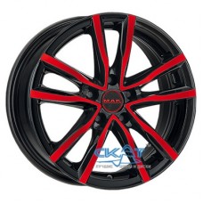 Mak Milano 7x17 4x100 ET35 DIA72 (black red)