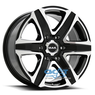 Mak Stone 6 8x18 6x114,3 ET45 DIA66,1 (black mirror)