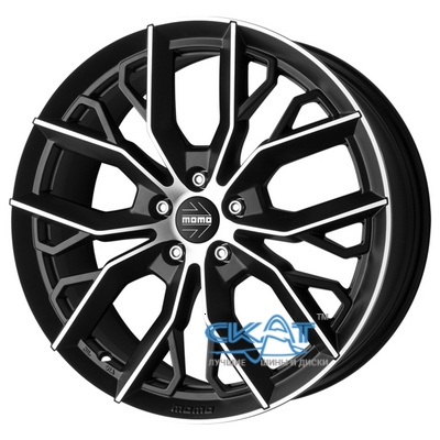Momo Massimo 8x18 5x108 ET42 DIA72,3 (matt black diamond cut)