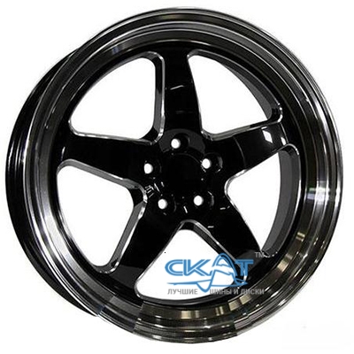 PDW 1043 8x18 5x100 ET42 DIA73,1 (gloss black milling)
