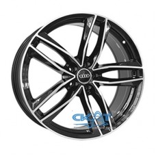 Replica Audi (A5228) 9x20 5x112 ET33 DIA66,6 (matt grey machined face)