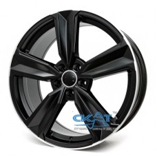 Replica Audi (RB1397) 9x20 5x112 ET30 DIA66,6 (matt black lip polished)