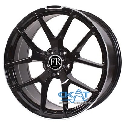 Replica Mercedes (MR933) 8,5x20 5x112 ET38 DIA66,6 (matt black machined lip)