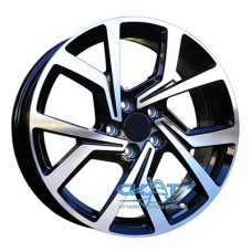 Replica Volkswagen (VV5228) 7,5x17 5x112 ET35 DIA57,1 (black machined face)