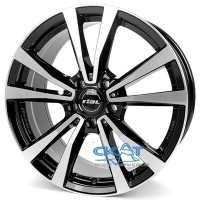 Rial M12 7,5x18 5x112 ET49 DIA66,6 (diamond black front polished)
