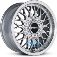Ronal LS 7,5x15 4x100 ET25 DIA57,1 (silver front diamond cut)