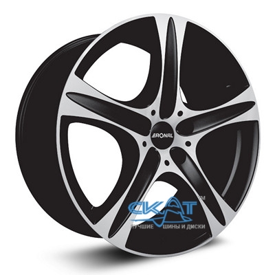 Ronal R55 9x19 5x127 ET48 DIA71,6 (matt black machined face)