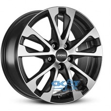 Ronal R61 7,5x17 5x108 ET55 DIA63,4 (jet black matt machined face)