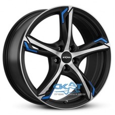 Ronal R62 7,5x17 5x112 ET27 DIA66,6 (jet black matt machined face red)
