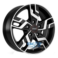 Ronal R64 7x17 5x120 ET55 DIA65,1 (jet black matt front diamond cut)