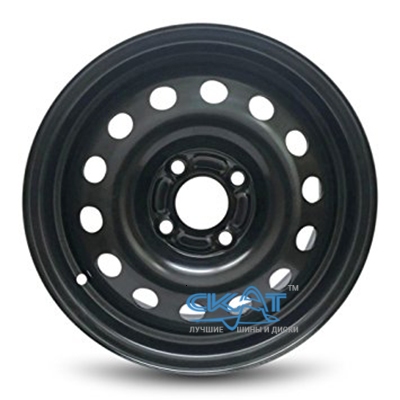 Steel Daewoo 5,5x14 4x100 ET49 DIA57,1 (black)