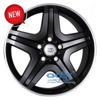 WSP Italy Mercedes (W775) Miyagi 9,5x20 5x130 ET50 DIA84,1 (dull black full polished)