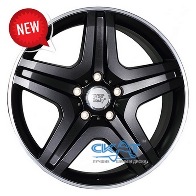 WSP Italy Mercedes (W775) Miyagi 9,5x20 5x130 ET50 DIA84,1 (dull black full polished)