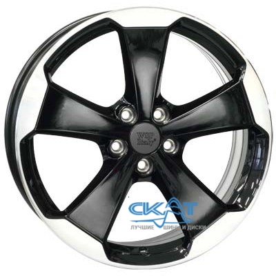 WSP Italy Volkswagen (W465) Laceno 7,5x19 5x112 ET51 DIA57,1 (gloss black polished)