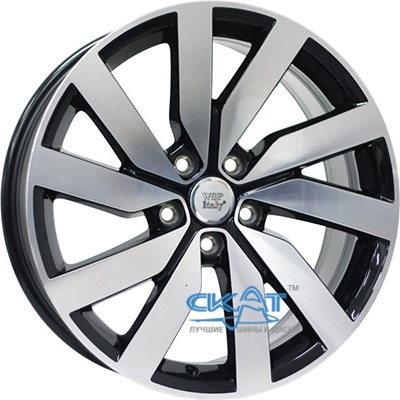 WSP Italy Volkswagen (W468) Cheope 8x18 5x112 ET44 DIA57,1 (gloss black polished)